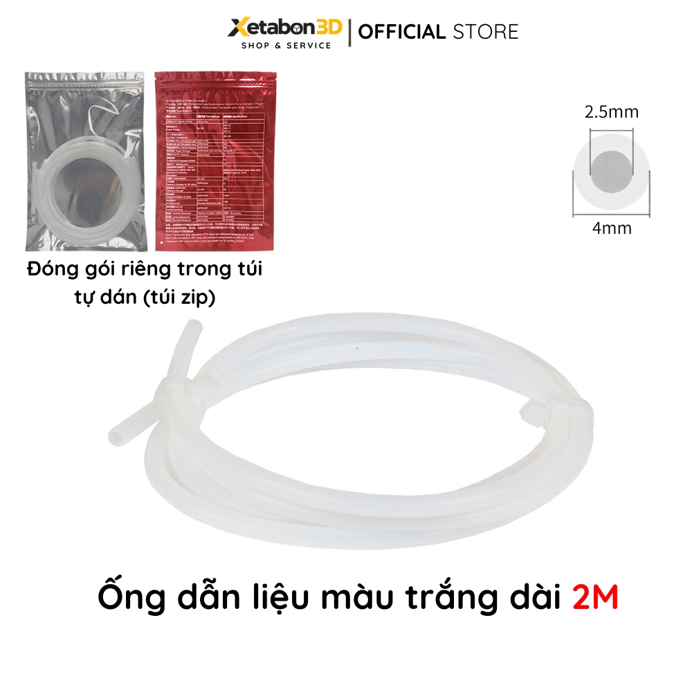 2.5x4mm màu trắng, 2 mét