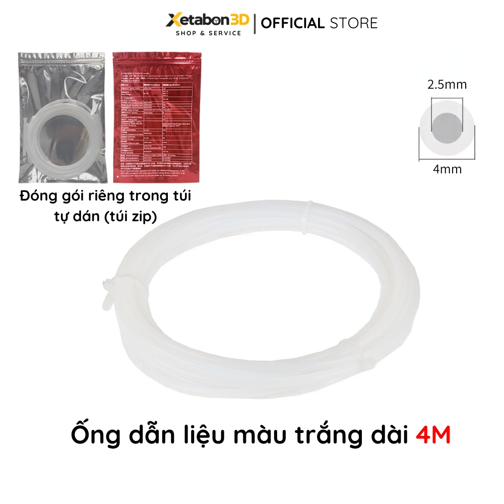 2.5x4mm màu trắng, 4 mét