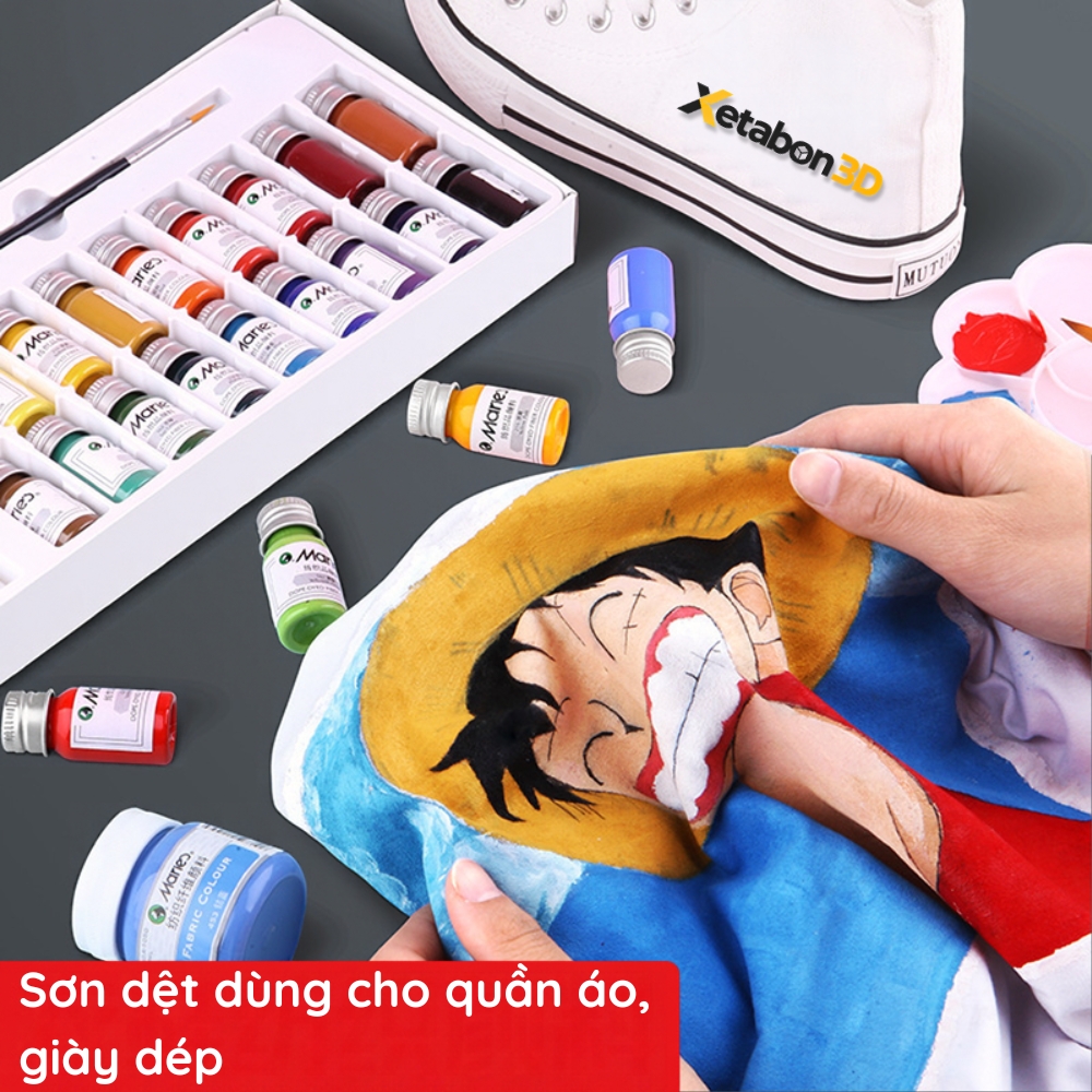 Bộ dụng cụ sơn màu cho mô hình 3D - Dùng cho mô hình nhựa PLA, ABS, Resin - Bộ kit DIY sơn mô hình búp bênhân vật để bàn (2)