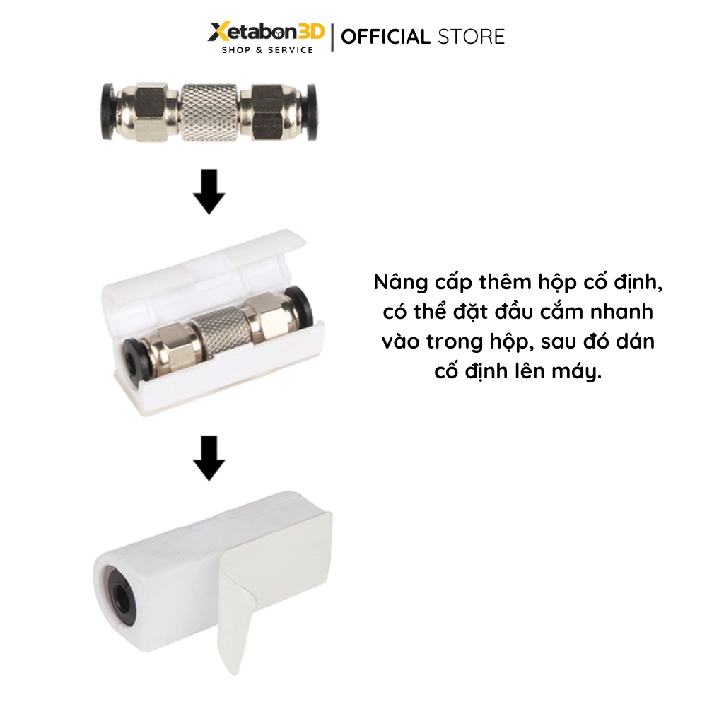 Đầu nối ống dẫn nhựa - Đầu cắm nhanh khí nén cho ống Teflon PTFE (4)