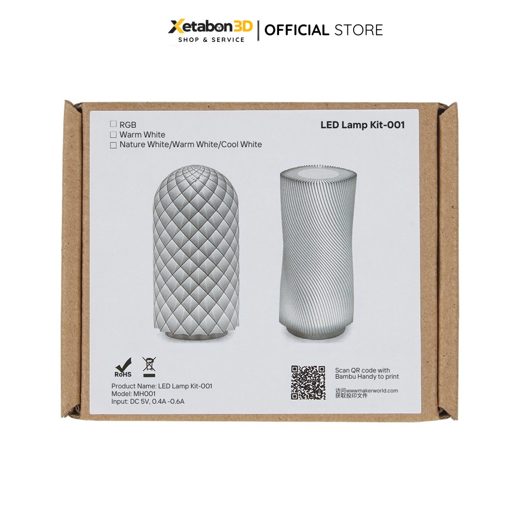 Linh kiện đèn ngủ LED - Phù hợp máy in 3D Bambu Lab (2)