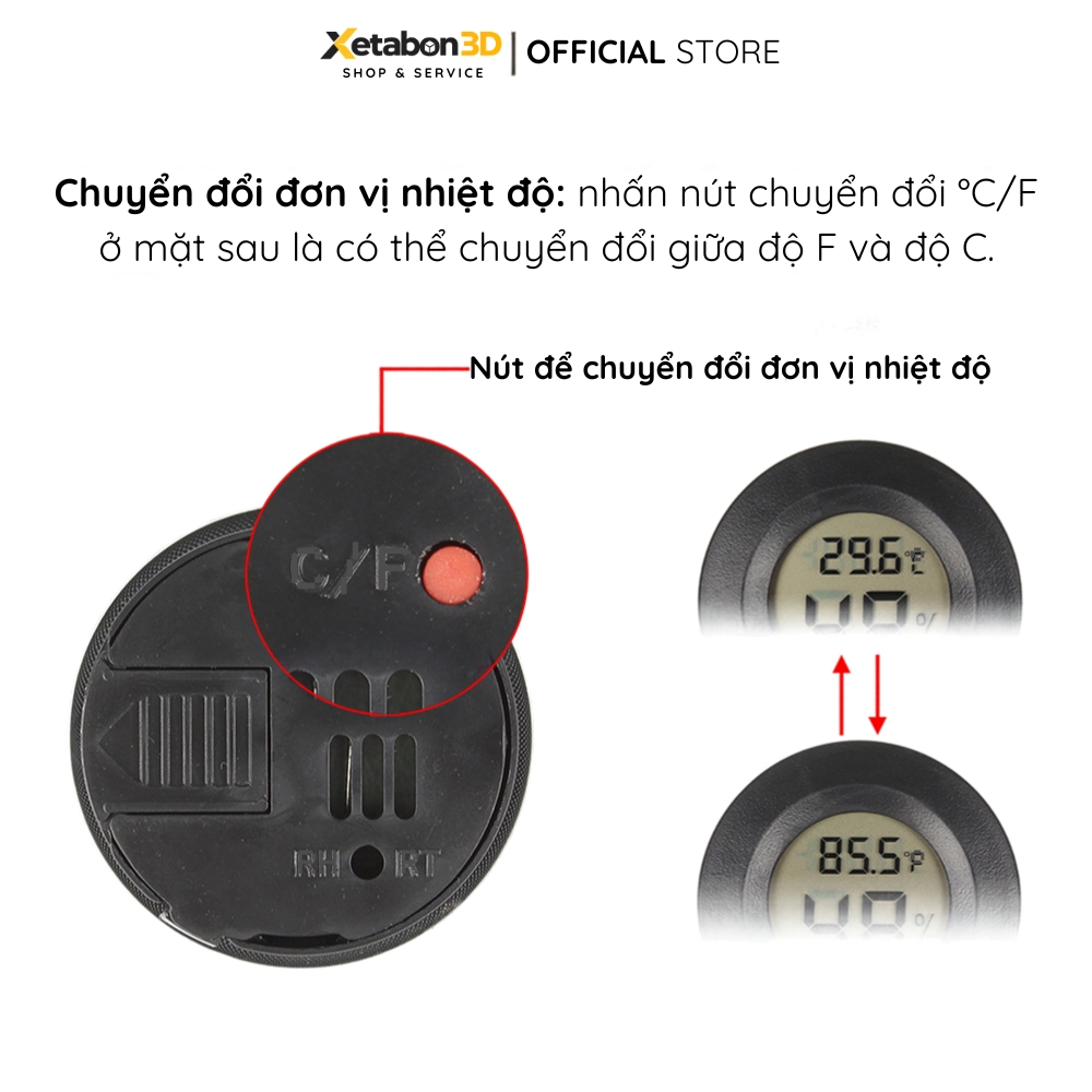 Nhiệt ẩm kế cho hộp hút ẩm vật liệu in 3D (3)