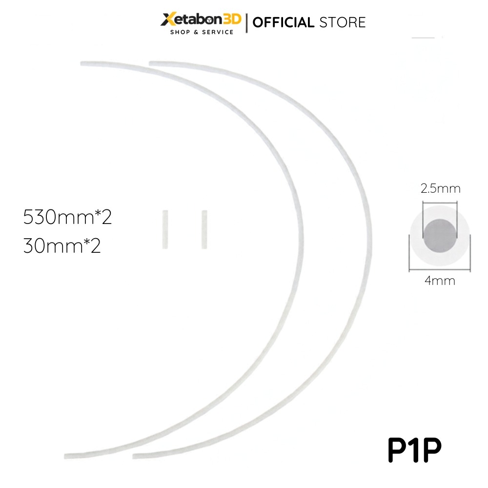 Ống dẫn nhựa Teflon PTFE 2.5x4mm - Phụ kiện máy in 3D P1P AMS A1 mini (3)