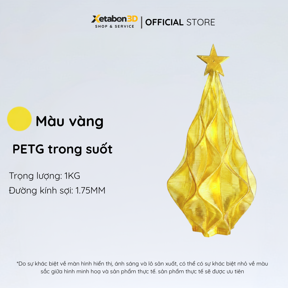 PETG trong suốt màu vàng