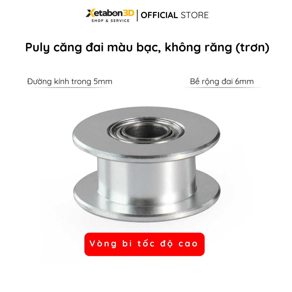 Puly căng đai sử dụng vòng bi tốc độ cao